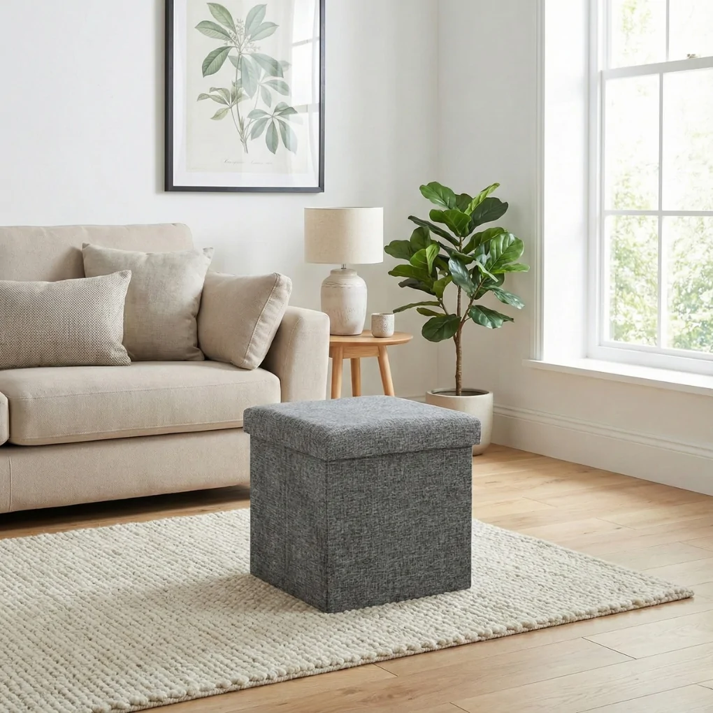 Ghế hộp vải ECOSS4B xám