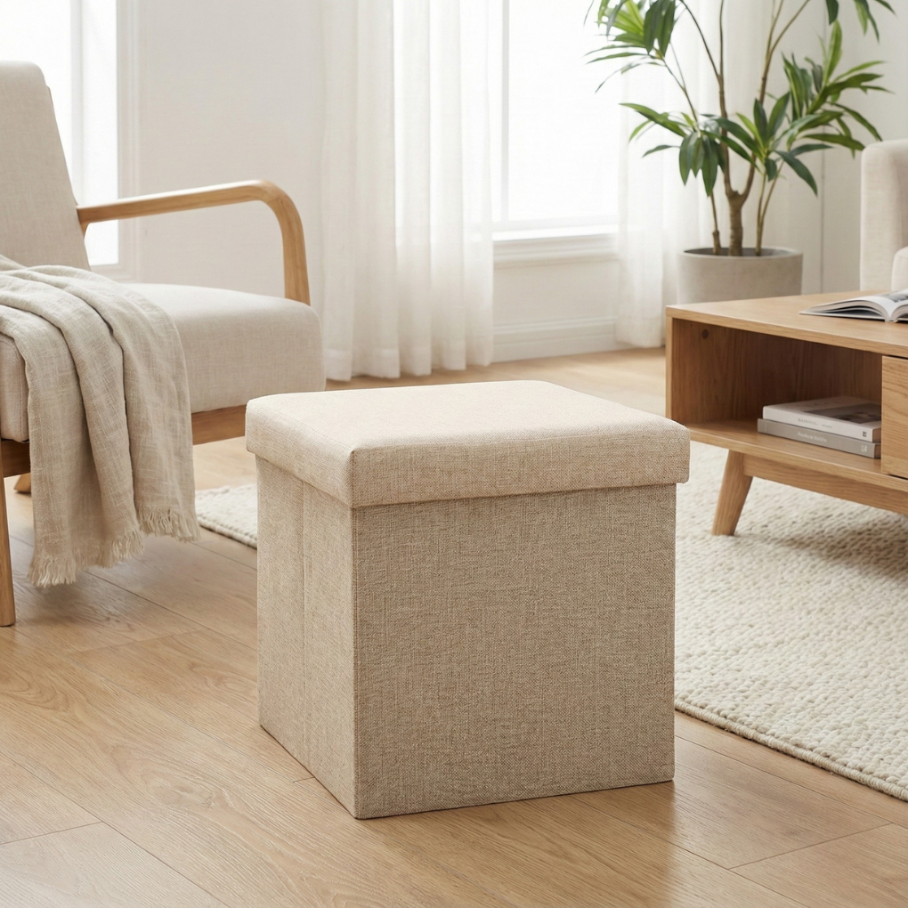 Ghế hộp vải ECOSS5B n&acirc;u nhạt