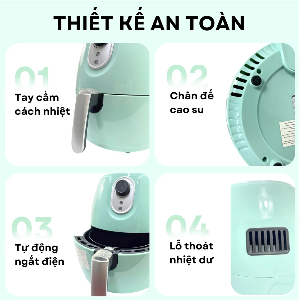 Nồi Chiên Không Dầu Daewoo DEF-DM550 3