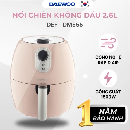 Nồi Chiên Không Dầu Daewoo DEF-DM555 1