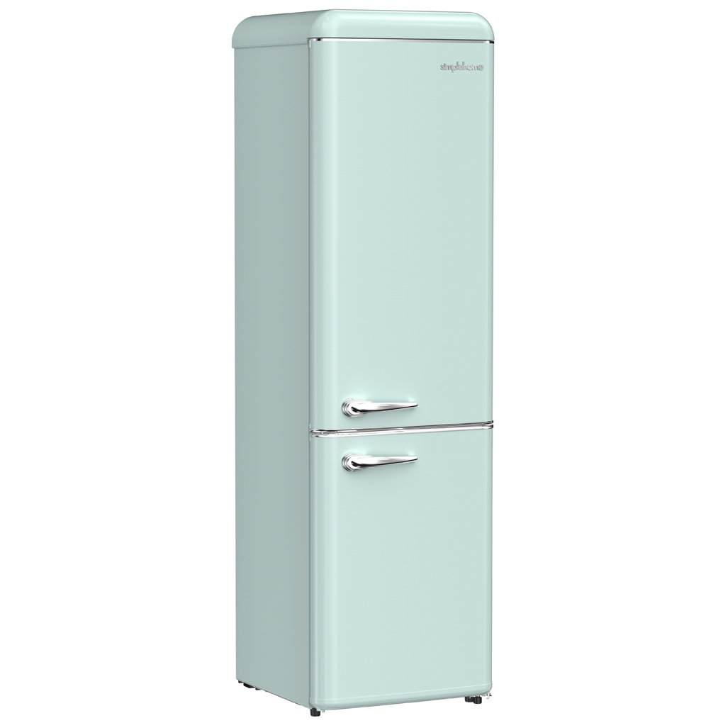Tủ Lạnh Simplehome 280 Lít BCD-258VX Phong Cách Retro Màu Xanh Ngăn Đá Dưới 0