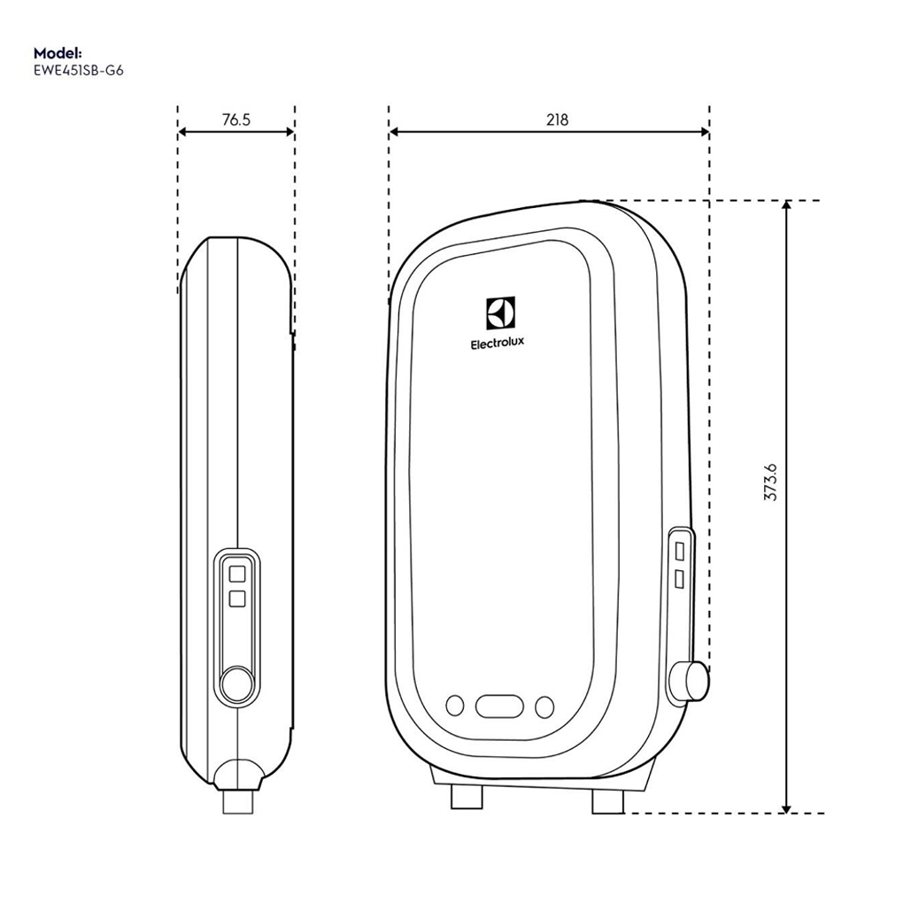 Máy Nước Nóng Trực Tiếp Electrolux 4500W EWE451SB-G6 6