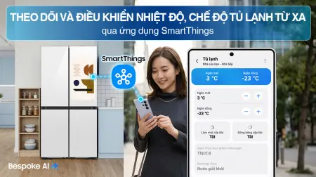 Tủ Lạnh Samsung Inverter 636 Lít Bespoke RF65DB990012SV Trắng Thạch Anh