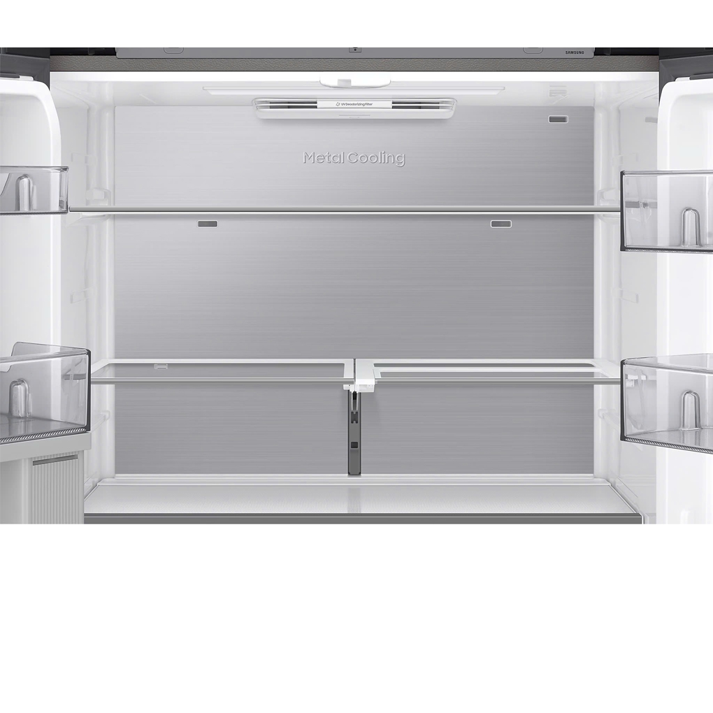 Tủ Lạnh Samsung Inverter 636 Lít Bespoke RF65DB990012SV Trắng Thạch Anh 0