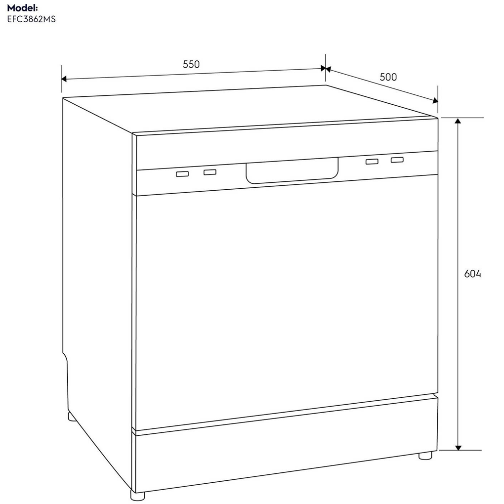 Máy Rửa Chén Electrolux EFC3862MS 6