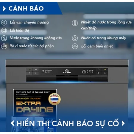 Máy Rửa Bát 12 Bộ Hòa Phát HD F1206EBB.TM - Xuất Xứ Thái Lan 16