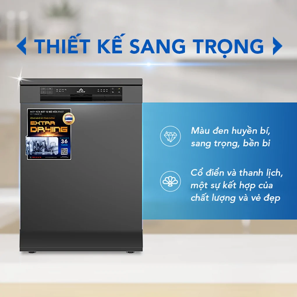 Máy Rửa Bát 12 Bộ Hòa Phát HD F1206EBB.TM - Xuất Xứ Thái Lan 17