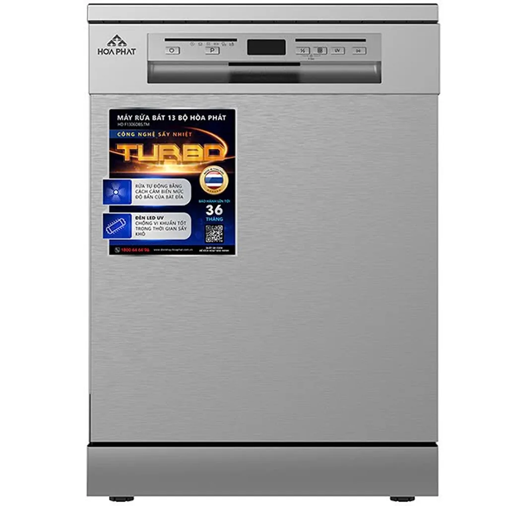 Máy Rửa Bát 13 Bộ Hòa Phát HD F1306DBS.TM - Xuất Xứ Thái Lan 0