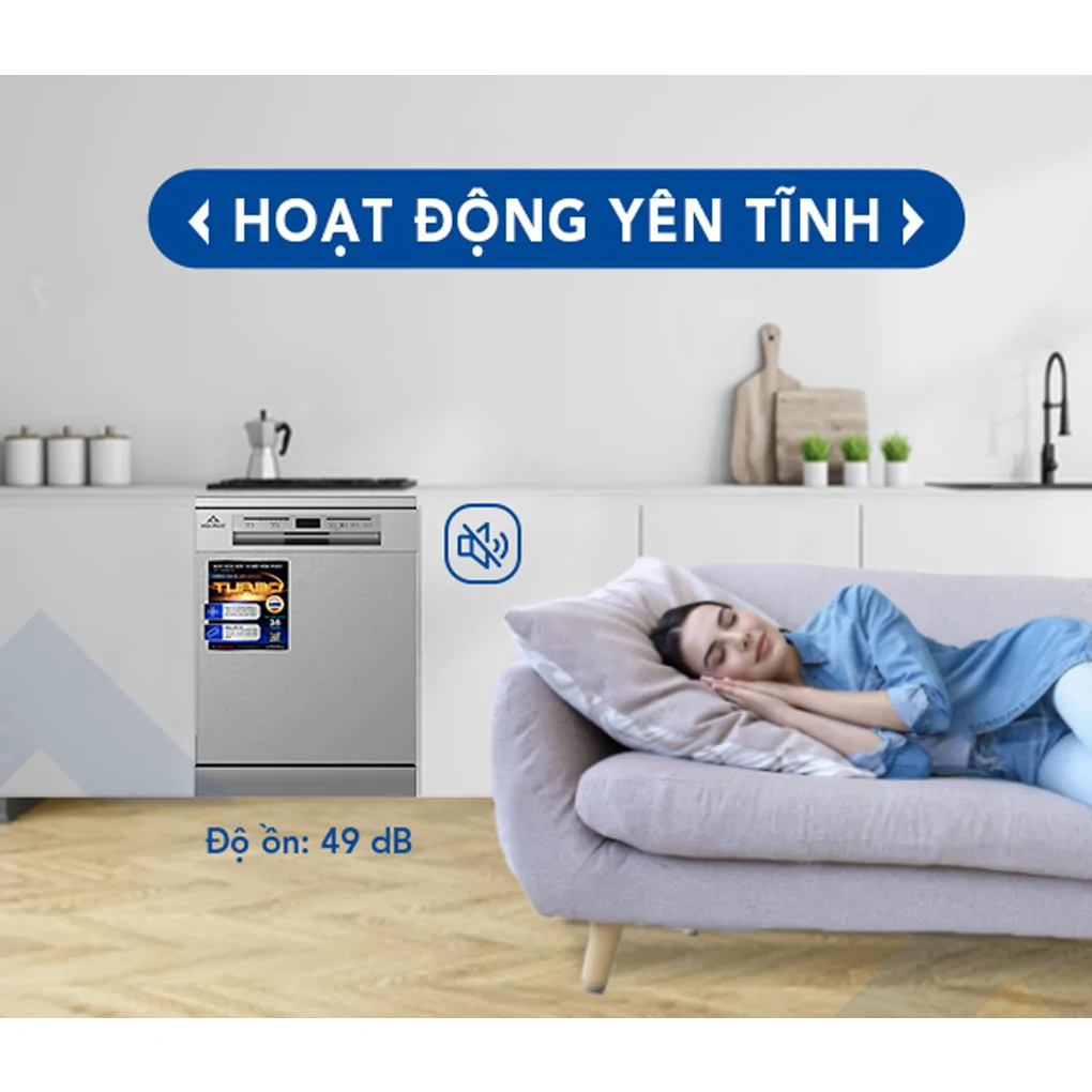 Máy Rửa Bát 13 Bộ Hòa Phát HD F1306DBS.TM - Xuất Xứ Thái Lan 13
