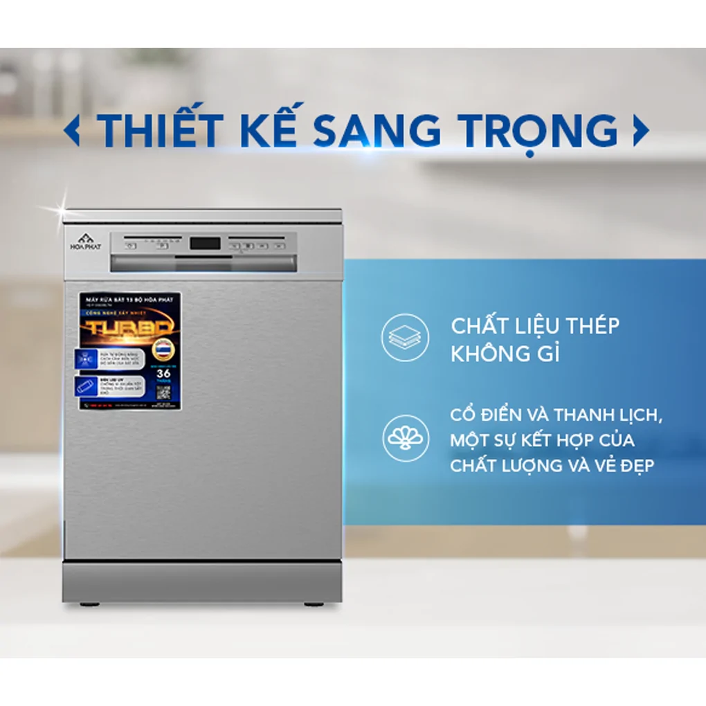 Máy Rửa Bát 13 Bộ Hòa Phát HD F1306DBS.TM - Xuất Xứ Thái Lan 19