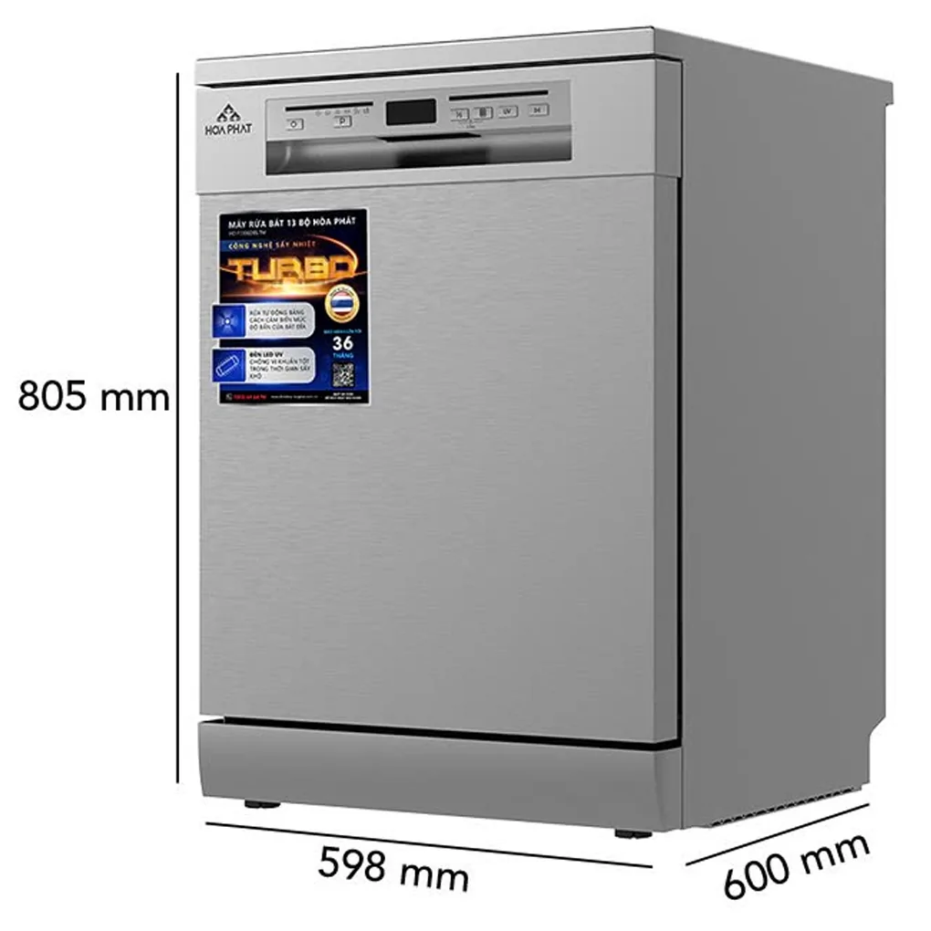Máy Rửa Bát 13 Bộ Hòa Phát HD F1306DBS.TM - Xuất Xứ Thái Lan 6