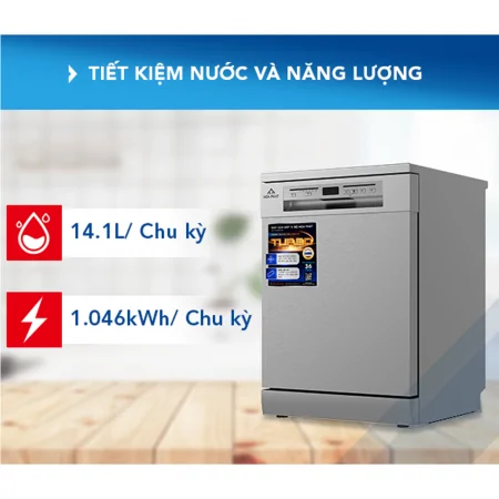 Máy Rửa Bát 13 Bộ Hòa Phát HD F1306DBS.TM - Xuất Xứ Thái Lan 8