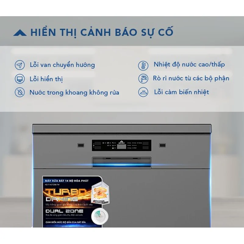 Máy Rửa Bát Hòa Phát 14 Bộ HD F1407DBB.TM - Xuất Xứ Thái Lan 15