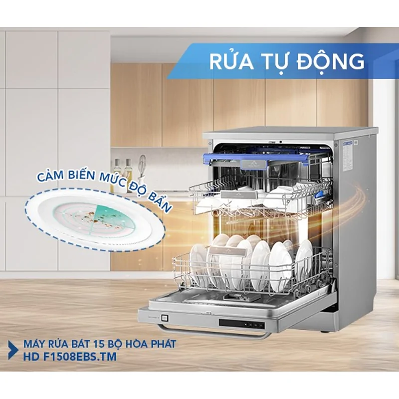Máy Rửa Bát Hòa Phát 15 Bộ HD F1508EBS.TM 13