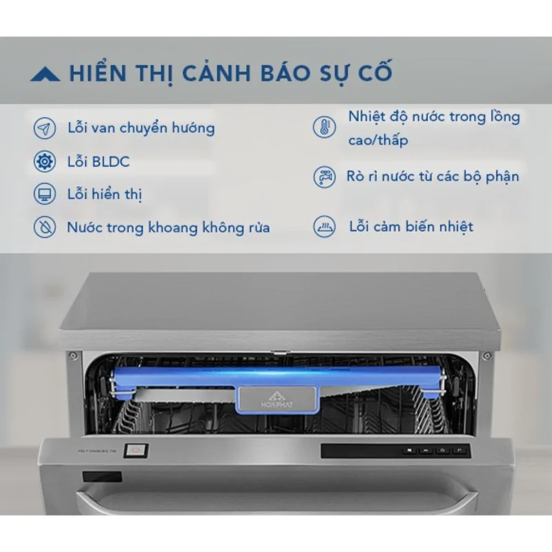Máy Rửa Bát Hòa Phát 15 Bộ HD F1508EBS.TM 16