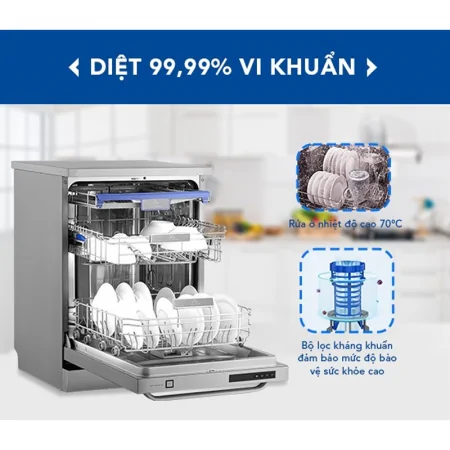Máy Rửa Bát Hòa Phát 15 Bộ HD F1508EBS.TM 7