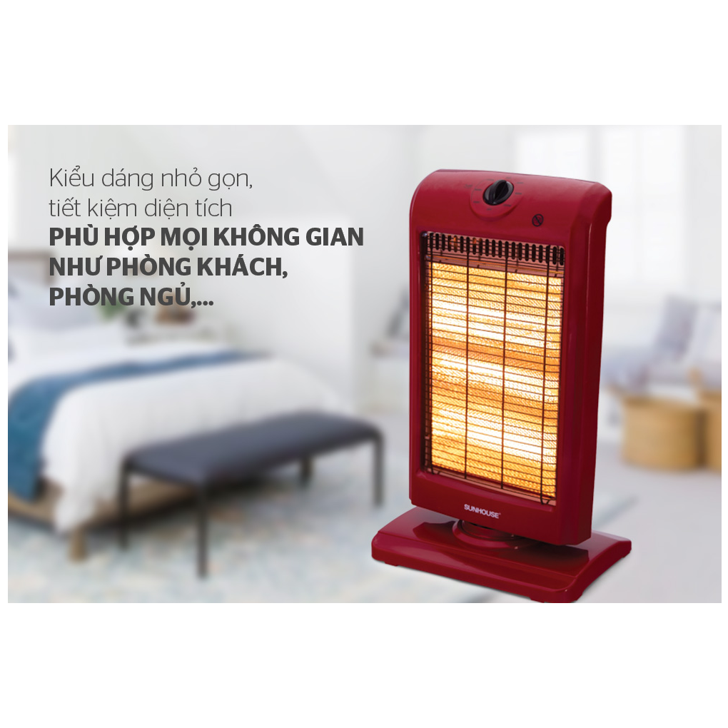 Sưởi Điện 3 Bóng Halogen Sunhouse SHD7016 2