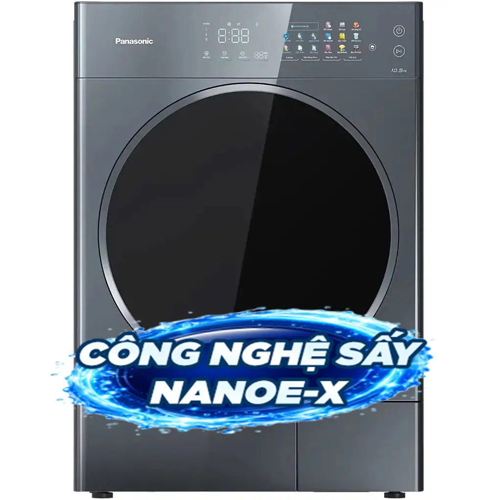 Máy Sấy Bơm Nhiệt Panasonic Inverter 10.5 Kg NH-XV21X1AVT