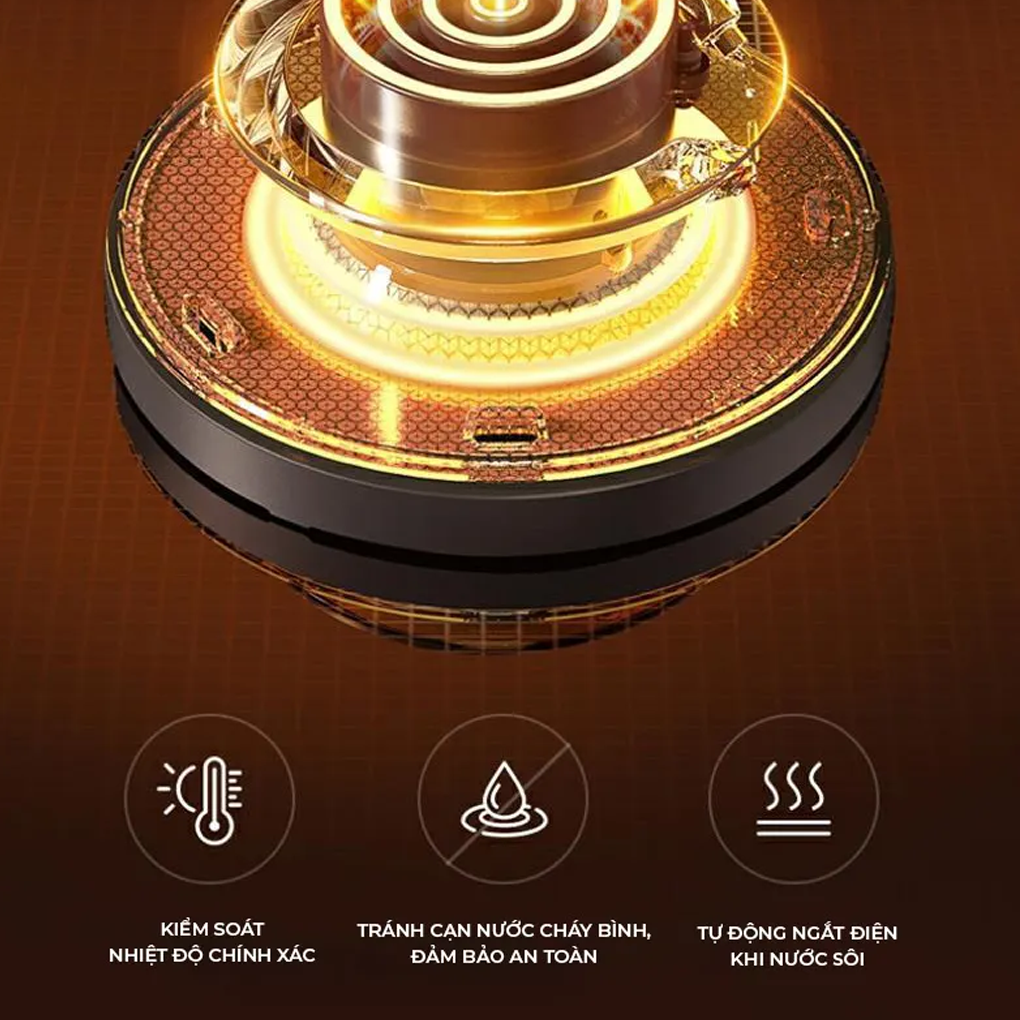 Bình Đun Siêu Tốc Magic Eco 1.7 Lít AC-42 8