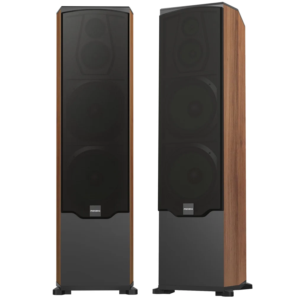 Loa Đứng Paramax Karaoke Và Nghe Nhạc Bass Đôi 10-inch F-2500 (Walnut) 0