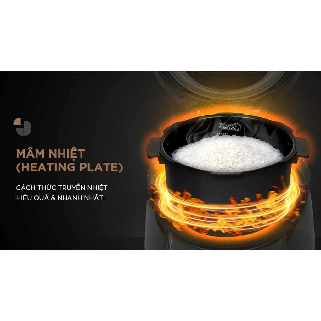 Nồi Cơm Điện Tử Áp Suất Cuckoo CRP-PWV1008F/BKDSCRVNCV 1.8 Lít 17