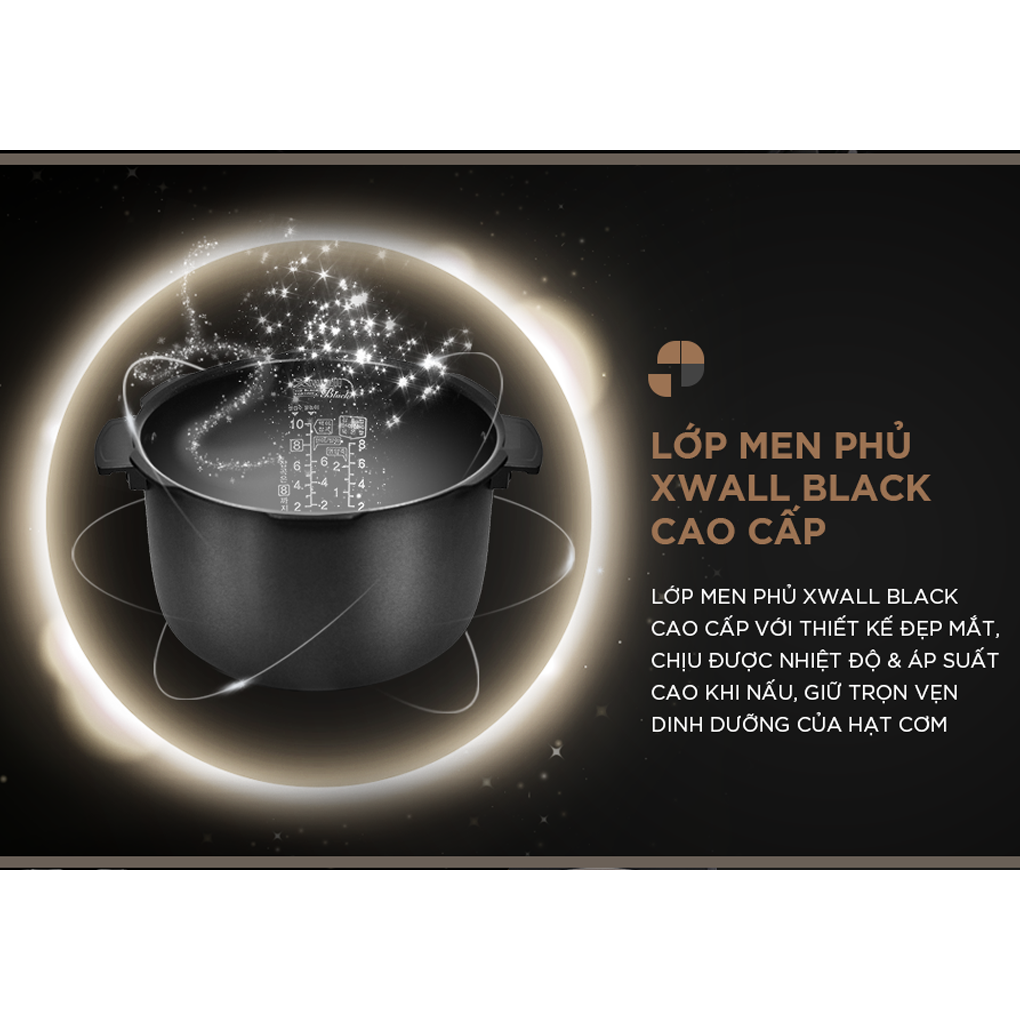 Nồi Cơm Điện Tử Áp Suất Cuckoo CRP-PWV1008F/BKDSCRVNCV 1.8 Lít 1