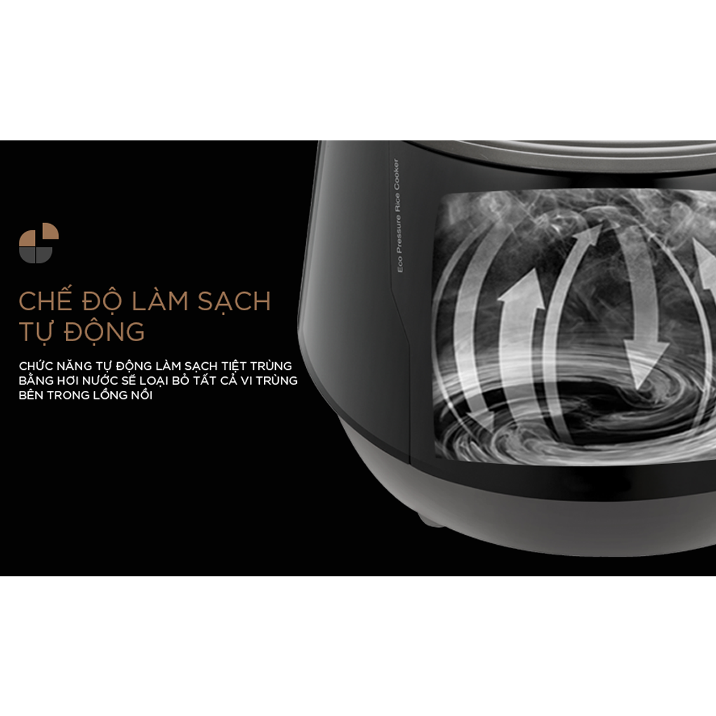 Nồi Cơm Điện Tử Áp Suất Cuckoo CRP-PWV1008F/BKDSCRVNCV 1.8 Lít 4