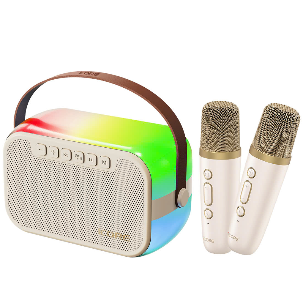 Bộ Loa Karaoke Mini Bluetooth iCore ISM69 Kèm 02 Micro 0