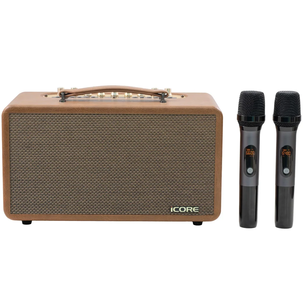 Bộ Loa Karaoke Xách Tay iCore P8 Kèm 02 Micro 0