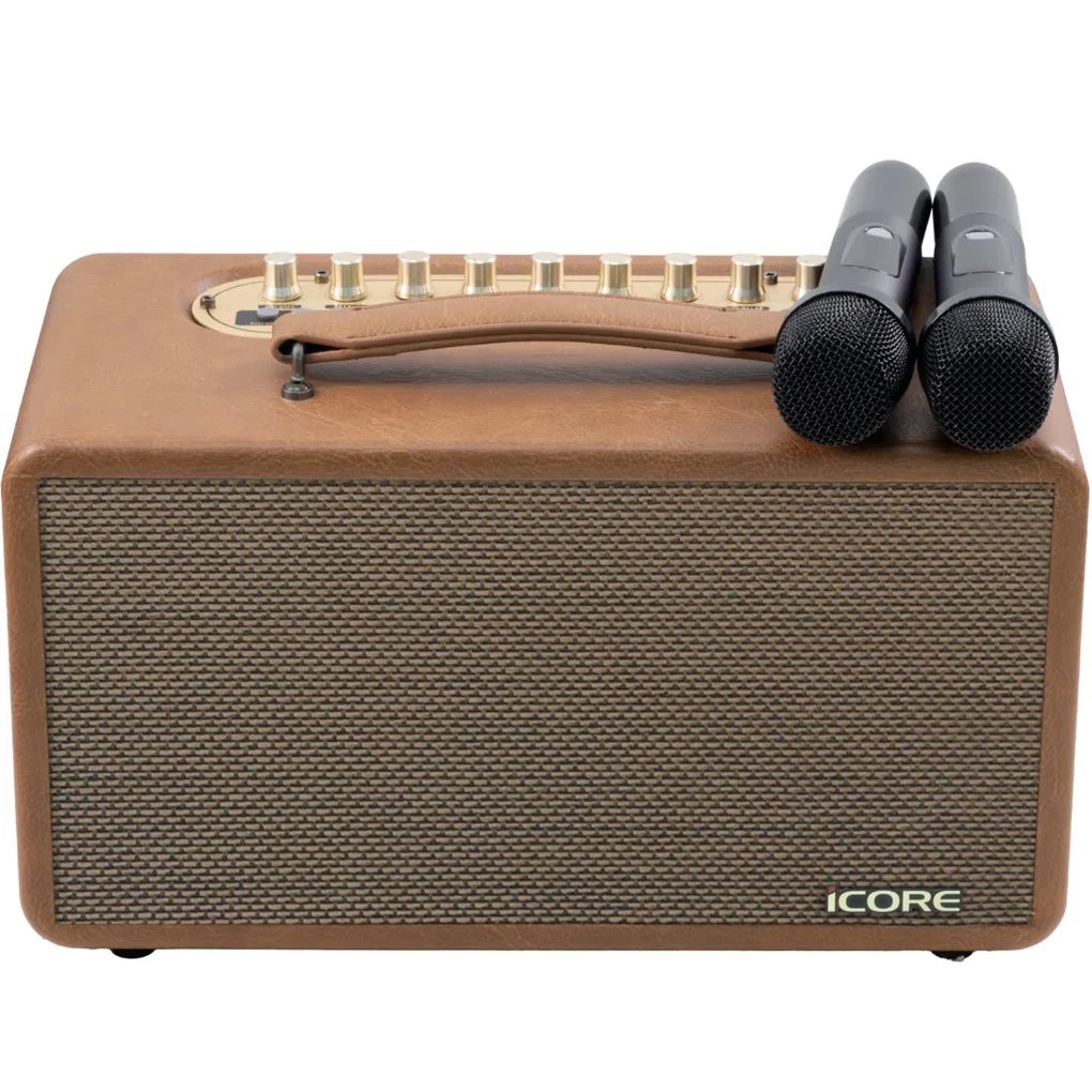 Bộ Loa Karaoke Xách Tay iCore P8 Kèm 02 Micro 1