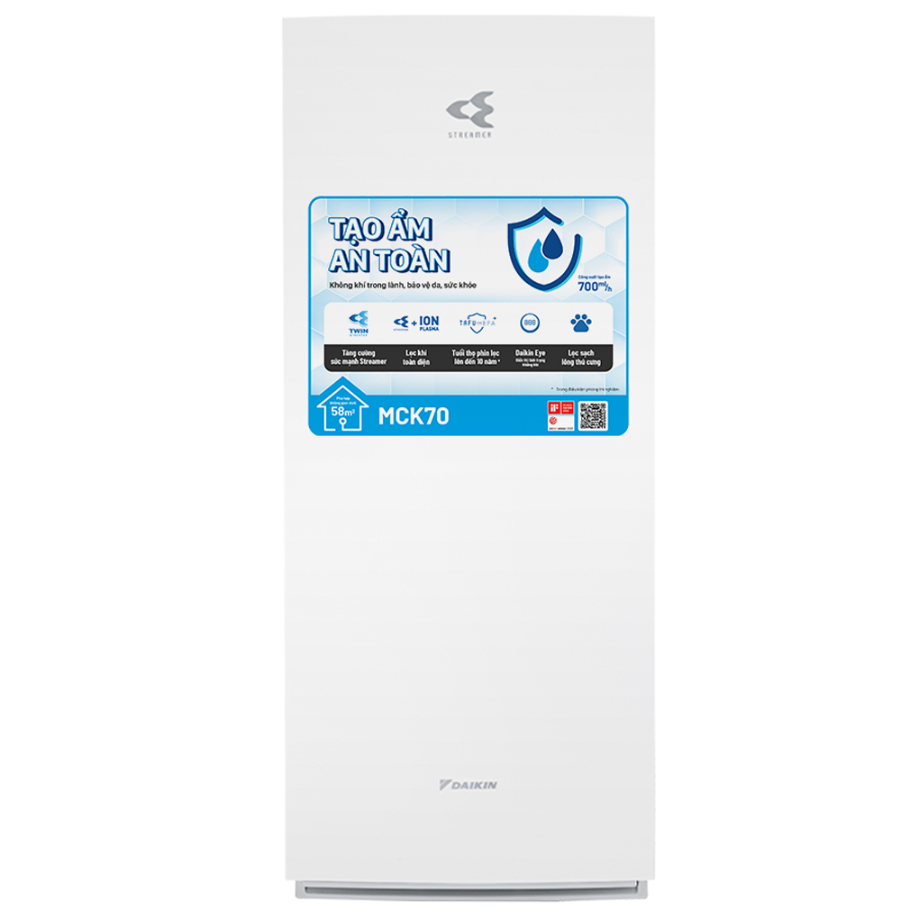 Máy Lọc Không Khí Daikin MCK70ZVM7-W 82W 0