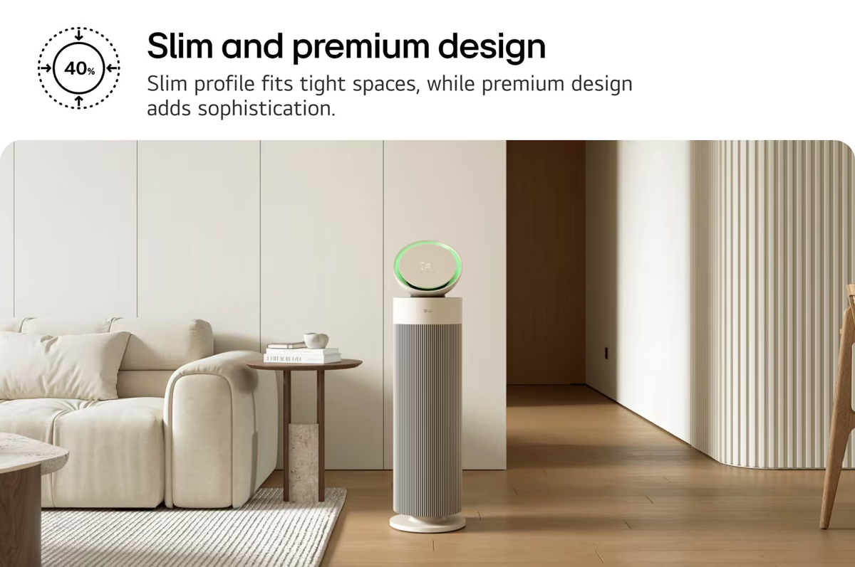 Máy Lọc Không Khí LG PuriCare Aero Booster AS55GGSY0.ABAE Màu Be - Hàn Quốc 9