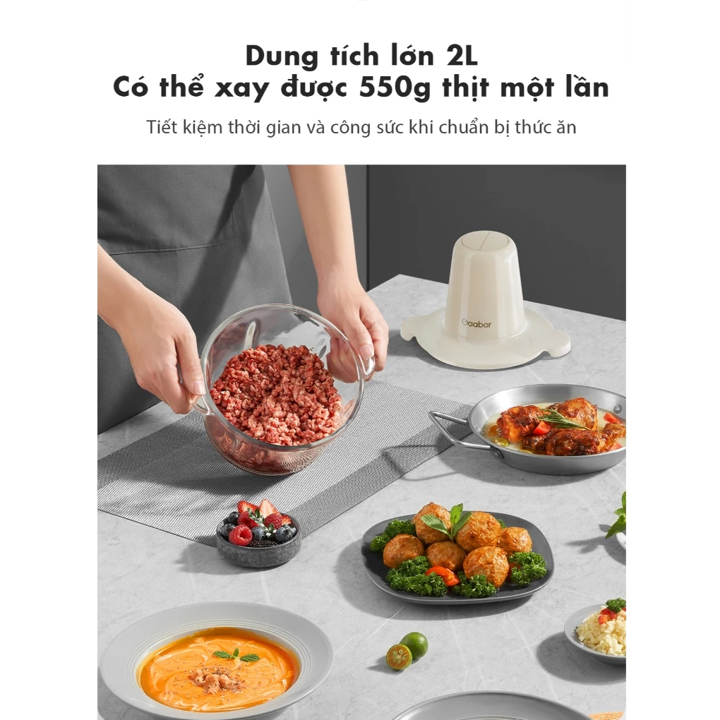 Máy Xay Thịt Gaabor MG-15M02A 2.0 Lít 3