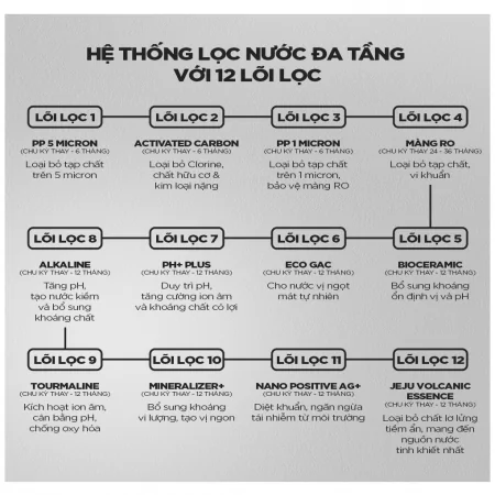 Máy Lọc Nước Nóng Lạnh Cuckoo 12 Lõi RO CP-BRPV1201S/BKCRVNCV 10