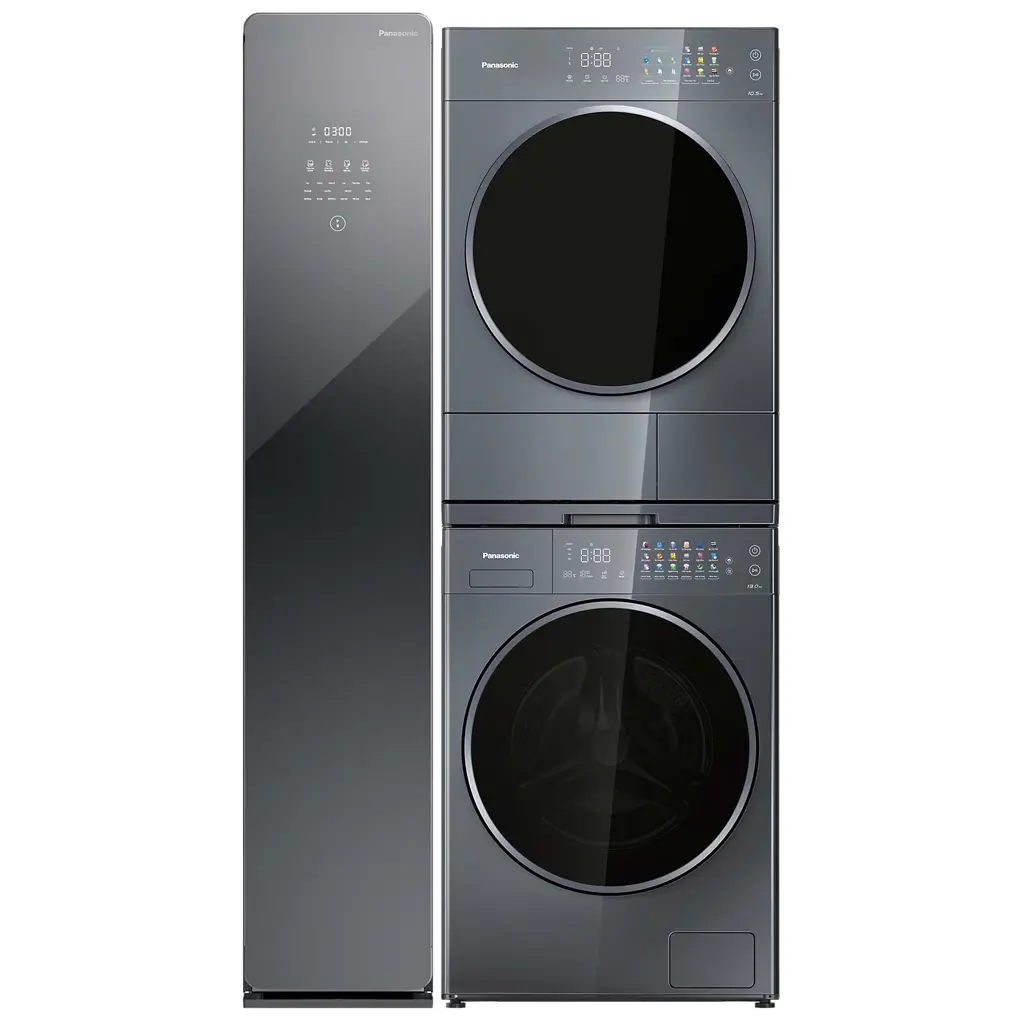 Bộ Sản Phẩm Panasonic Tủ Chăm Sóc Quần Áo Thông Minh - Máy Giặt 13 Kg - Máy Sấy 10.5 Kg