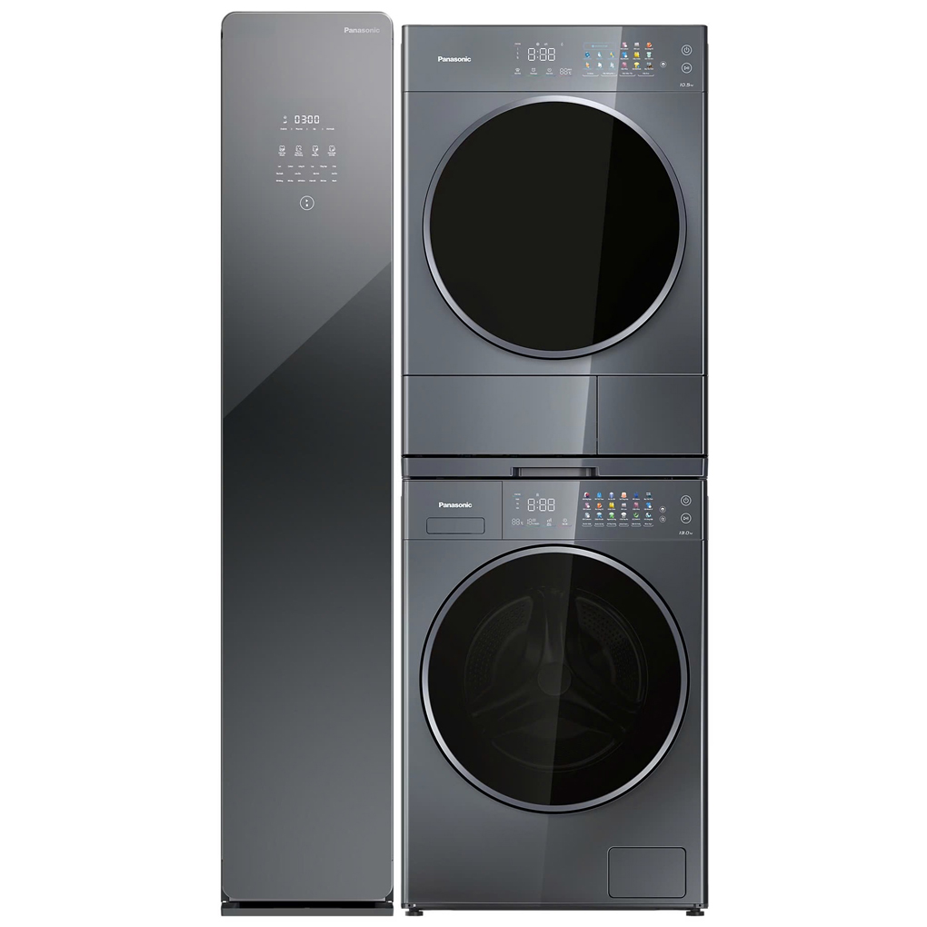 Bộ Sản Phẩm Panasonic Tủ Chăm Sóc Quần Áo Thông Minh - Máy Giặt 13 Kg - Máy Sấy 10.5 Kg 0