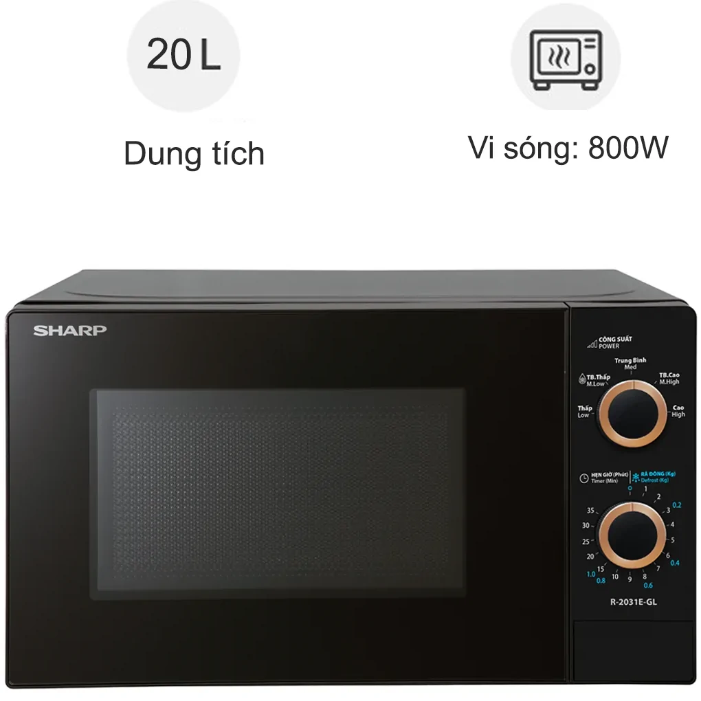 Lò Vi Sóng R-2031E-GL 20 Lít