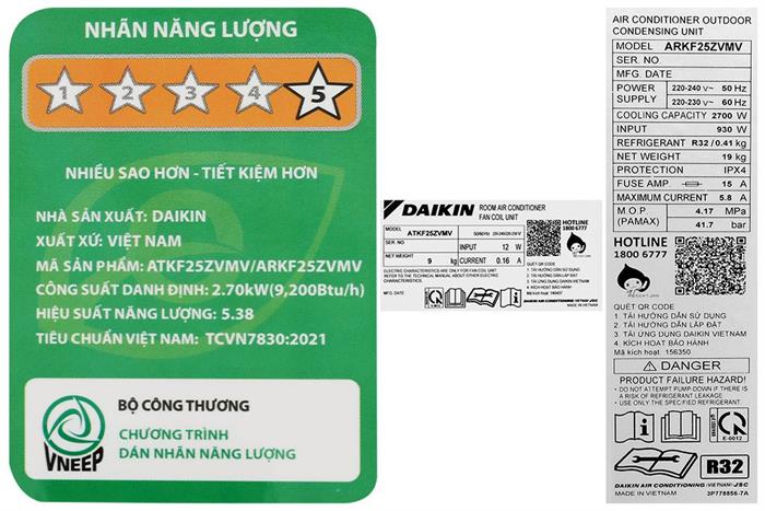 Máy Lạnh Daikin Inverter 1 Hp ATKF25ZVMV 6