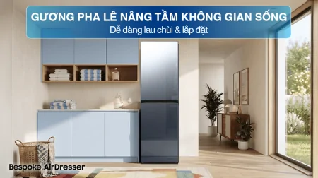 Tủ Chăm Sóc Quần Áo Thông Minh Samsung Bespoke AirDresser 5 móc DF24CB9900CRSV