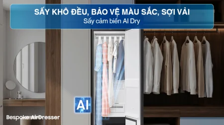 Tủ Chăm Sóc Quần Áo Thông Minh Samsung Bespoke AirDresser 5 móc DF24CB9900CRSV
