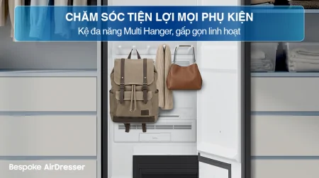 Tủ Chăm Sóc Quần Áo Thông Minh Samsung Bespoke AirDresser 5 móc DF24CB9900CRSV