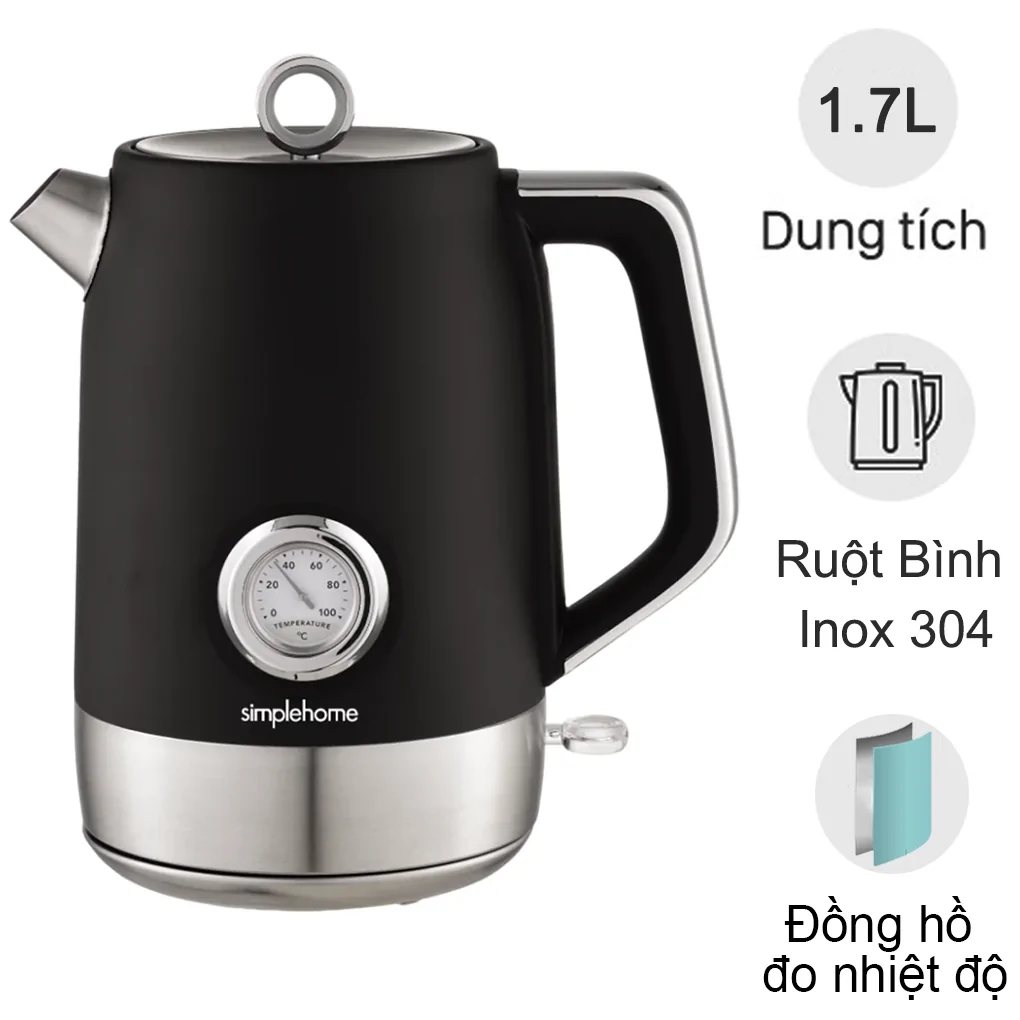 Bình Đun Siêu Tốc Simplehome T-9020T 1.7 Lít