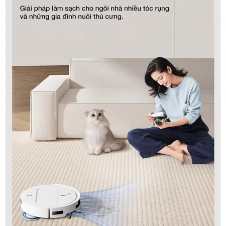 Robot Hút Bụi Lau Nhà Thông Minh Ecovacs T50 OMNI Màu Trắng 15