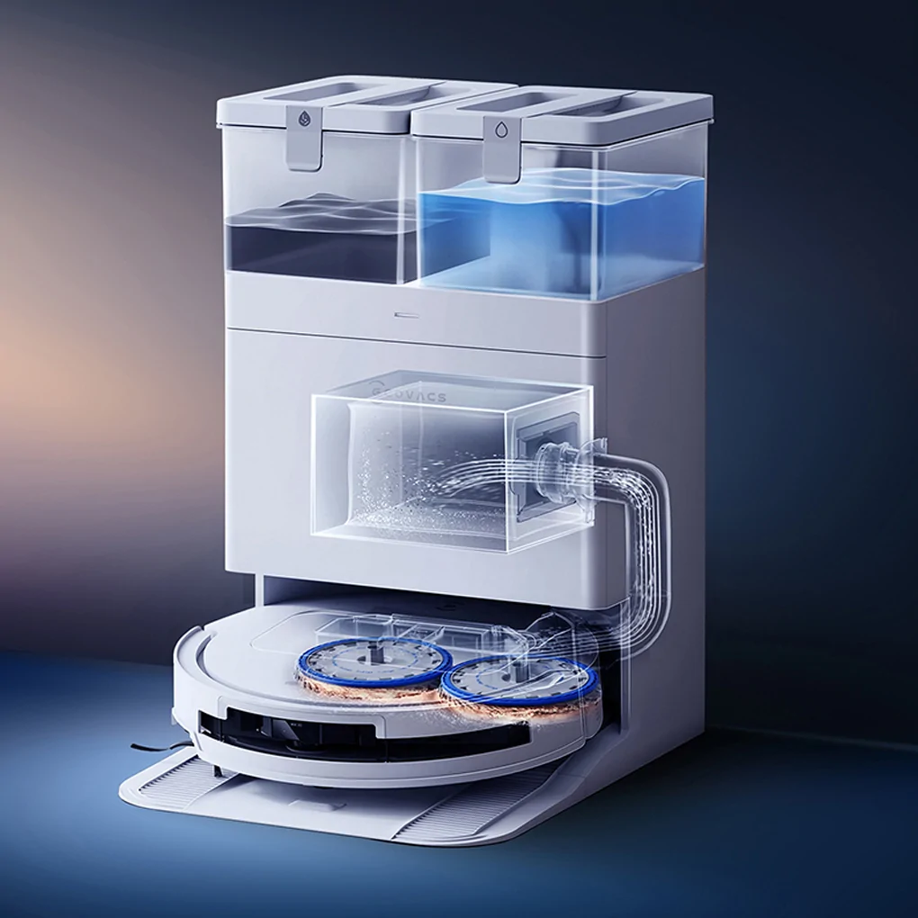 Robot Hút Bụi Lau Nhà Thông Minh Ecovacs T50 OMNI Màu Trắng 7