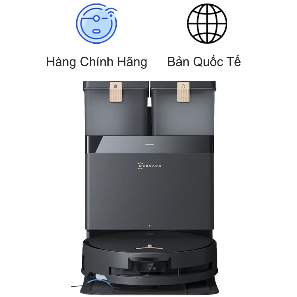 Robot Hút Bụi Lau Nhà Thông Minh Ecovacs X8 PRO OMNI Màu Đen
