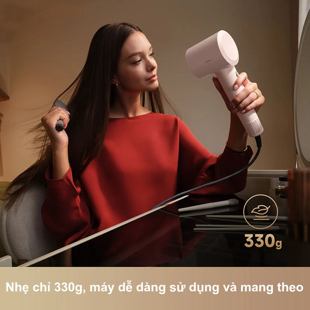 Máy Sấy Tóc Mova-Turbo Mova AHD11C Màu Hồng 6