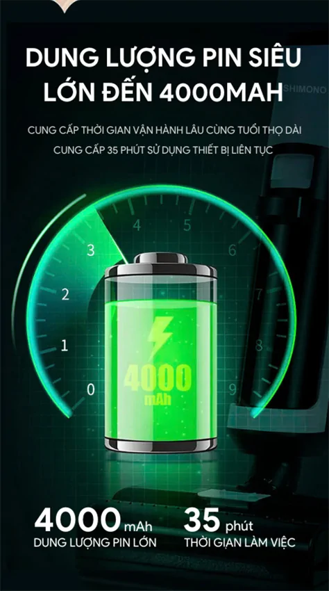 Máy Hút Bụi Lau Nhà Khô Và Ướt Shimono I7-Pro 6