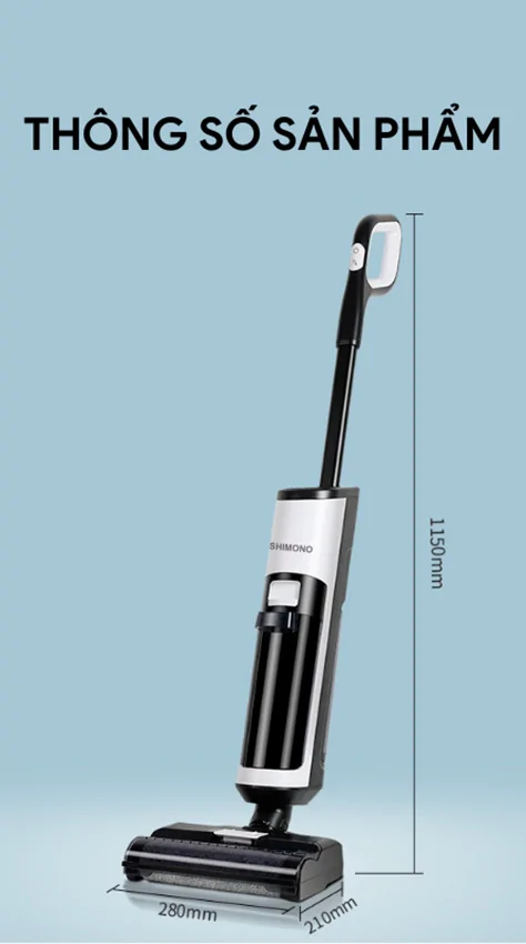 Máy Hút Bụi Lau Nhà Khô Và Ướt Shimono I7-Pro 7