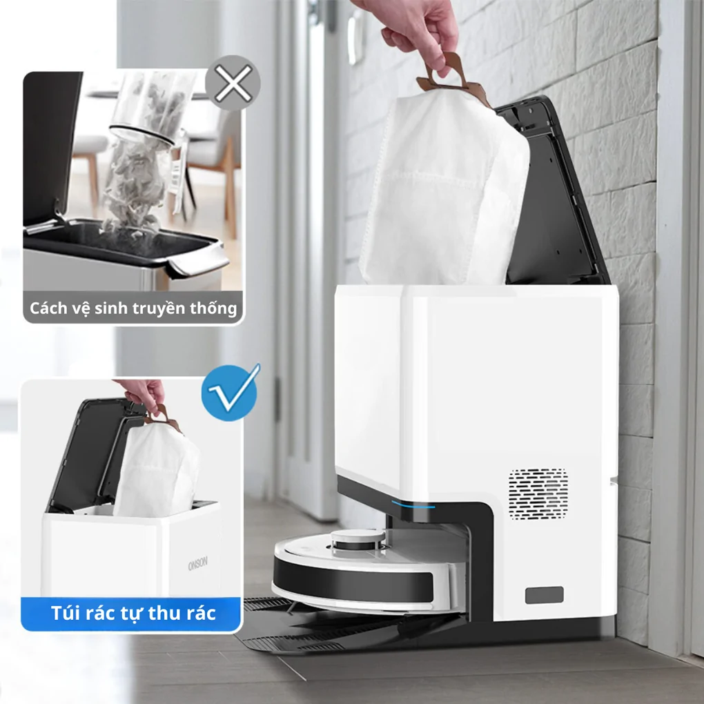 Robot Hút Bụi Lau Nhà 8 Trong 1 Shimono LS68W Max 3