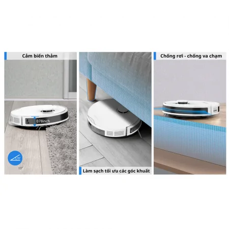 Robot Hút Bụi Lau Nhà 8 Trong 1 Shimono LS68W Max 5